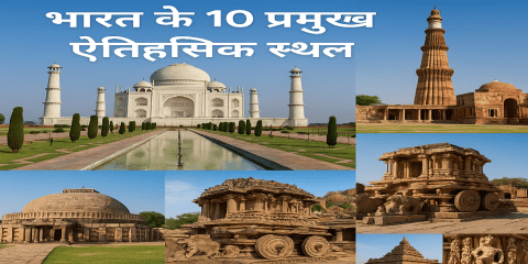 Bharat ke 10 pramukh itihasik sthal 10 important historical sites of India