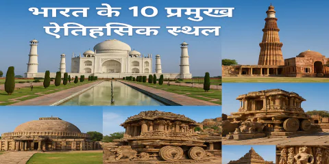 Bharat ke 10 Pramukh Aitihasik Sthal | भारत के प्रमुख ऐतिहासिक स्थल और उनका इतिहास